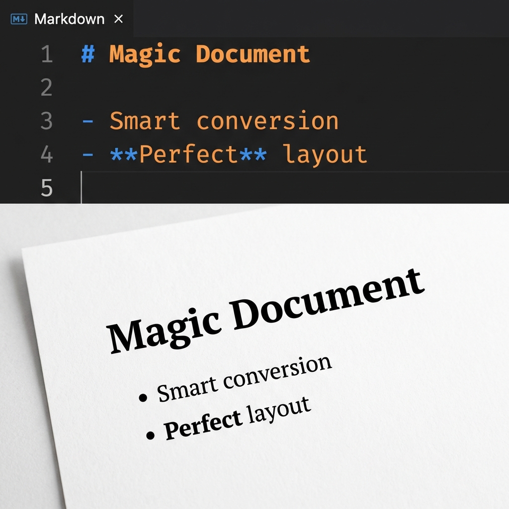 Markdown vs Document